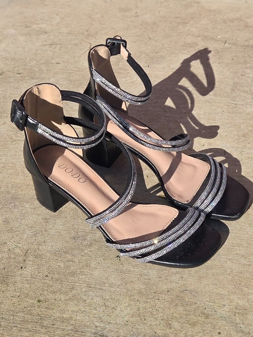 Dodo rhinestone heels size 7.5 womens